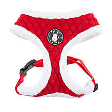 Puppia? Red Holiday Blitzen Warm & Fuzzy Dog Harness