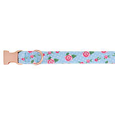 Top Paw? Blue Rose Dog Collar, Adjustable, Neoprene Comfort Collar, Multiple Sizes