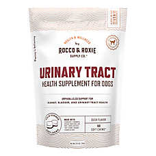 Rocco & Roxie Dog Urinary Tract Supplement Soft Chew, Kidney & Bladder Health, Duck Flavor, 60 Count