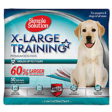 Simple Solution? XL Premium Dog Training Pads W/ 3-In-1 Attractant & InstaShield For Odor Control