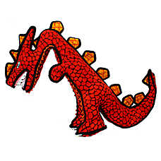 TUFFY? Dinosaur Destructosaurus Dog Toy