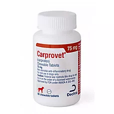 Carprovet (Carprofen) Chewable Tablets for Dogs - 25mg, 75mg & 100mg - Available in 60 or 180 Ct