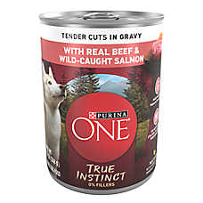 Purina ONE? True Instinct Adult Dog Wet Food - 13 Oz., Natural, No Artificial Flavors