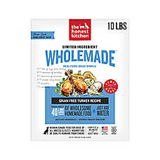 The Honest Kitchen Wholemade Limited Ingredient Grain Free Adult Dehydrated Dog Food - Turkey