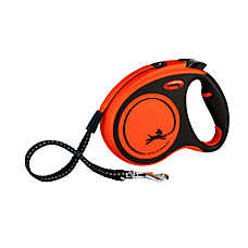 flexi? Xtreme Retractable Dog Leash, Tape, Orange, 16-ft long