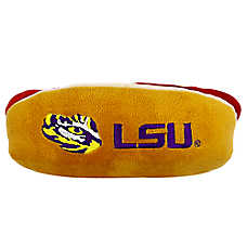 Pets First LSU Tigers Plush Hot Dog Dog Toy
