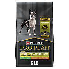 Purina Pro Plan Small Breed Weight Management Dry Dog Food, Shredded Blend Chicken and Rice Formula