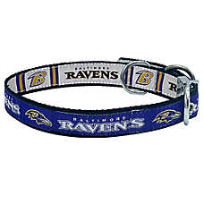 Pets First Baltimore Ravens Reversible Dog Collar