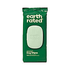 Earth Rated Hypoallergenic 3-in-1 Dog Grooming Wipes - Unscented 100 Count