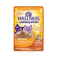 Wellness? Appetizing Entrees Adult Cat Wet Food - Grain Free, Mousse, 2.8 Oz