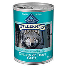 Blue Buffalo Wilderness High Protein Adult Wet Dog Food - Grain Free, Pate, 12.5 oz
