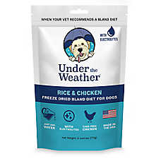 Under the Weather Freeze Dried Bland Diet All Life Stage Dry Dog Food - Rice & Chicken