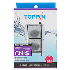 Top Fin? CN-S Corner Filter Cartridges - Fish Tank Filter Cartridges - 3-6 Count
