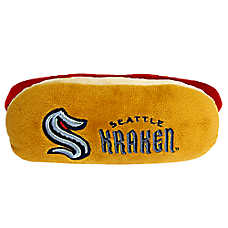 Pets First Seattle Krakens Plush Hot Dog Dog Toy
