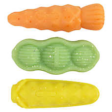 Outward Hound Pupstages Flex-Force Veggie Trio Dog Toy 3-Pack