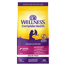 Wellness? Complete Health Indoor Adult Cat Food - Natural, Grain Free, Salmon & Herring Meal