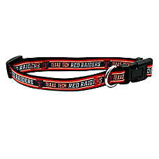 Pets First NCAA Texas Tech Satin Dog Collar
