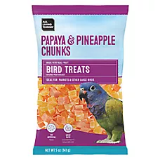 All Living Things® Papaya & Pineapple Chunks Bird Treat - Pet Bird Fruit Treats - 5oz