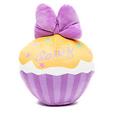 Buckle-Down Daisy Duck Script Cupcake Plush Dog Toy
