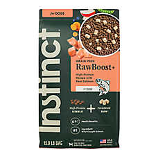 Instinct? Raw Boost Kibble + Freeze-Dried Raw All Life Stages Dry Dog Food - Raw, Grain Free, Salmon