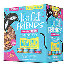 Tiki Cat Friends Adult Wet Cat Food - Grain Free, Fish With Pumpkin, Mega Pack, 36 Ct