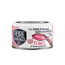 Pure Cravings Mercury Tested Adult Wet Cat Food - Grain Free, Flakes in Consomme, 3 Oz