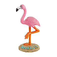 Top Fin? Flamingo Namaste Aquarium Ornament - Fish Tank Decor - Small