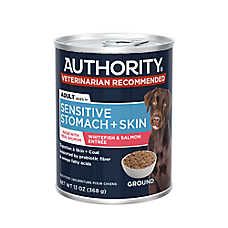 Authority Sensitive Stomach & Skin Whitefish & Salmon Entree Adult Wet Dog Food - 13 oz