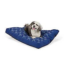Top Paw? Wave Pillow, Navy & Cream