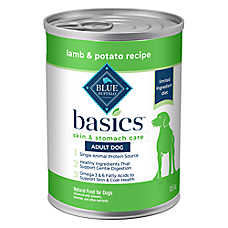 Blue Buffalo? Basics&trade; Skin & Stomach Care Adult Wet Dog Food - Grain Free, Lamb