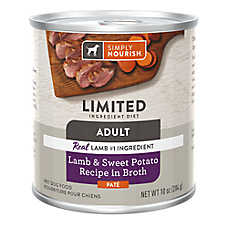 Simply Nourish Limited Ingredient Diet Wet Dog Food - Pate, Lamb & Sweet Potato in Broth, 10 oz