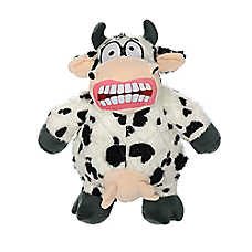 MIGHTY Angry Animals Cow Dog Toy