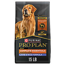 Purina Pro Plan Complete Essentials Shredded Blend Lamb & Rice Formula Dry Dog Food With Probiotics
