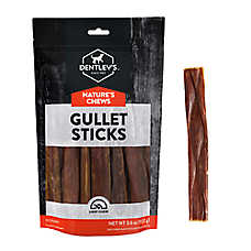 Dentley's Nature's Chews Gullet Sticks 5 Inch All Life Stage Dog Chews - Natural