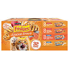 Friskies? Chicken Lovers Adult Cat Wet Food - Variety Pack, 32 CT, 176 OZ