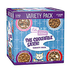 Weruva CITK The Coolsville Catch! Adult Wet Cat Food - Grain Free, 12 Ct, Variety Pack, 72 Oz