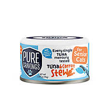 Pure Cravings Mercury Tested Senior Wet Cat Food - Grain Free, Stew, 2.47 Oz