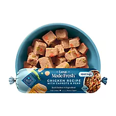 Blue Buffalo Love Made Fresh Adult Fresh Dog Food - Chicken Roll