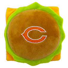 Pets First Chicago Bears Plush Hamburger Dog Toy