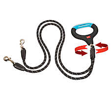 Wigzi Dual Doggie Gel Handle Rope Dog Leash: 4.5-ft long