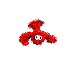 MIGHTY JR Microfiber Ball Lobster Dog Toy