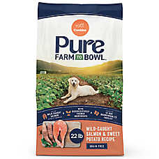Canidae Pure Farm To Bowl Adult Dog Food - Wild-Caught Salmon & Sweet Potato Recipe, 22 lbs