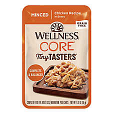 Wellness? CORE? Tiny Tasters Adult Cat Wet Food - Grain Free, Minced, 1.75 Oz