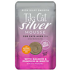 Tiki Cat? Velvet&trade; Mousse Senior Cat Food - Non-GMO, Salmon, 2.8oz