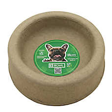 PetPro Disposable Molded Pulp Dog & Cat Feeding Bowls, 5 Pack