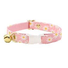 Made By Cleo? Daisies Pink Cat Collar