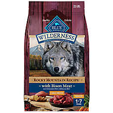 Blue Buffalo Wilderness Rocky Mountain Recipe High Protein, Bison Large Breed Adult Dry Dog Food