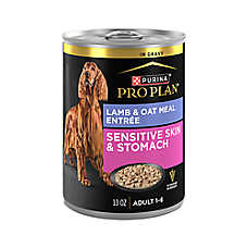 Purina Pro Plan Sensitive Skin & Stomach Adult Wet Dog Food - In Gravy, Lamb & Oat Meal, 13 oz