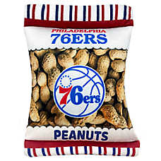 Pets First Philadelphia 76ers Plush Peanut Bag Dog Toy