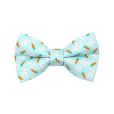 Made By Cleo? Easter Bunnies & Carrots Cat Bow Tie